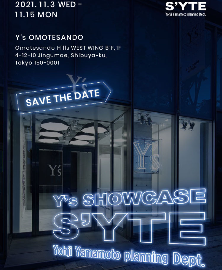 Y's OMOTESANDO に S'YTE ポップアップストアがオープン。 │ QUI