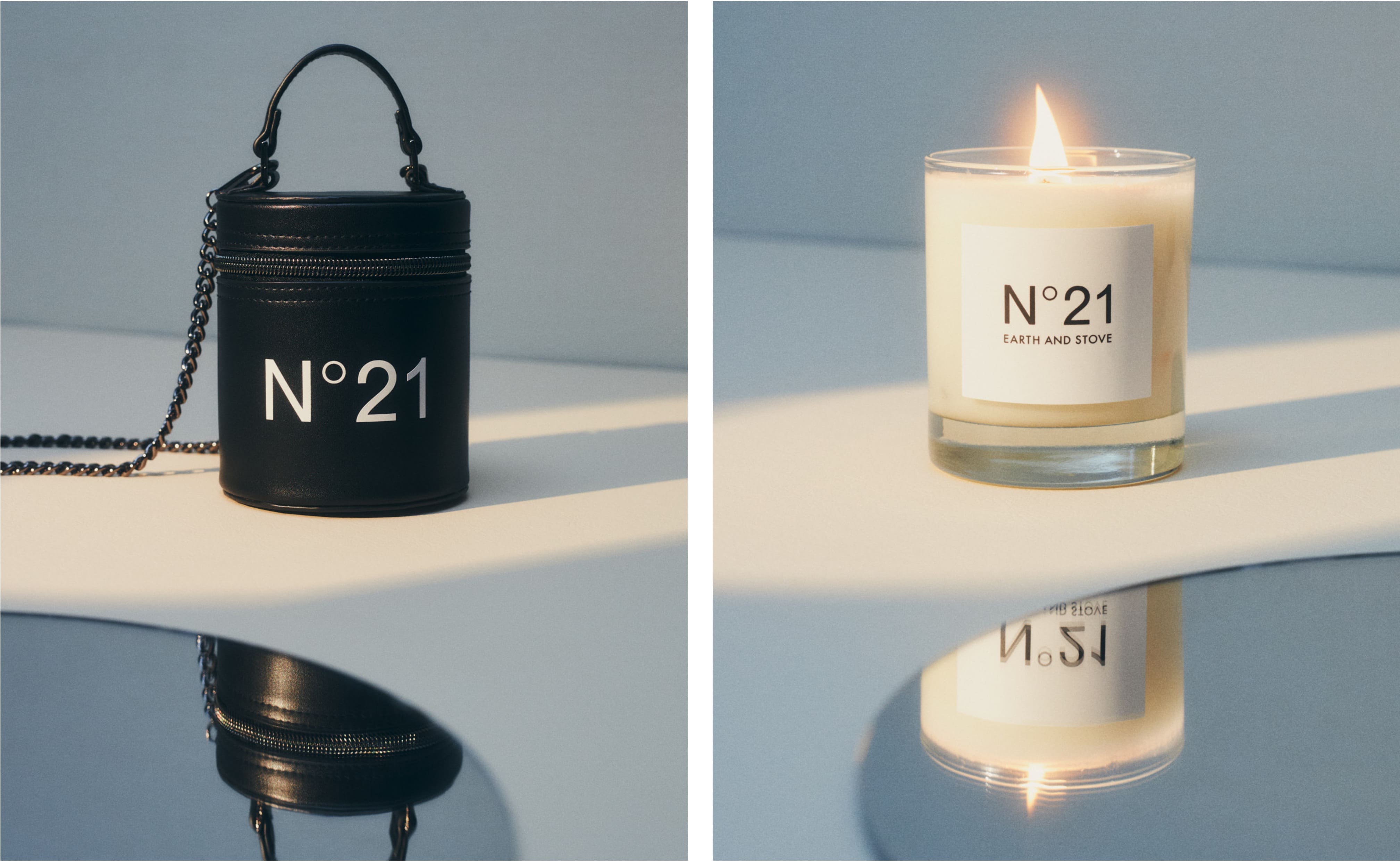 N21 EARTH AND STOVE CRYSTAL CANDLE - キャンドル