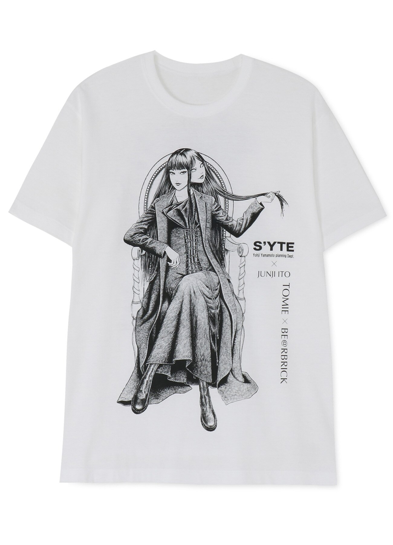 S'YTE × ホラー漫画家 伊藤潤二 × BE@RBRICKコラボコレクションを発売