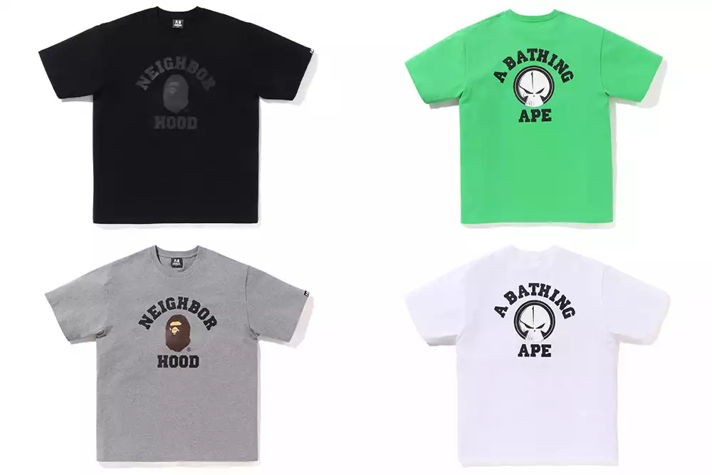 A BATHING APE®︎ と NEIGHBORHOOD®︎が 4 年ぶりにコラボ・アパレル