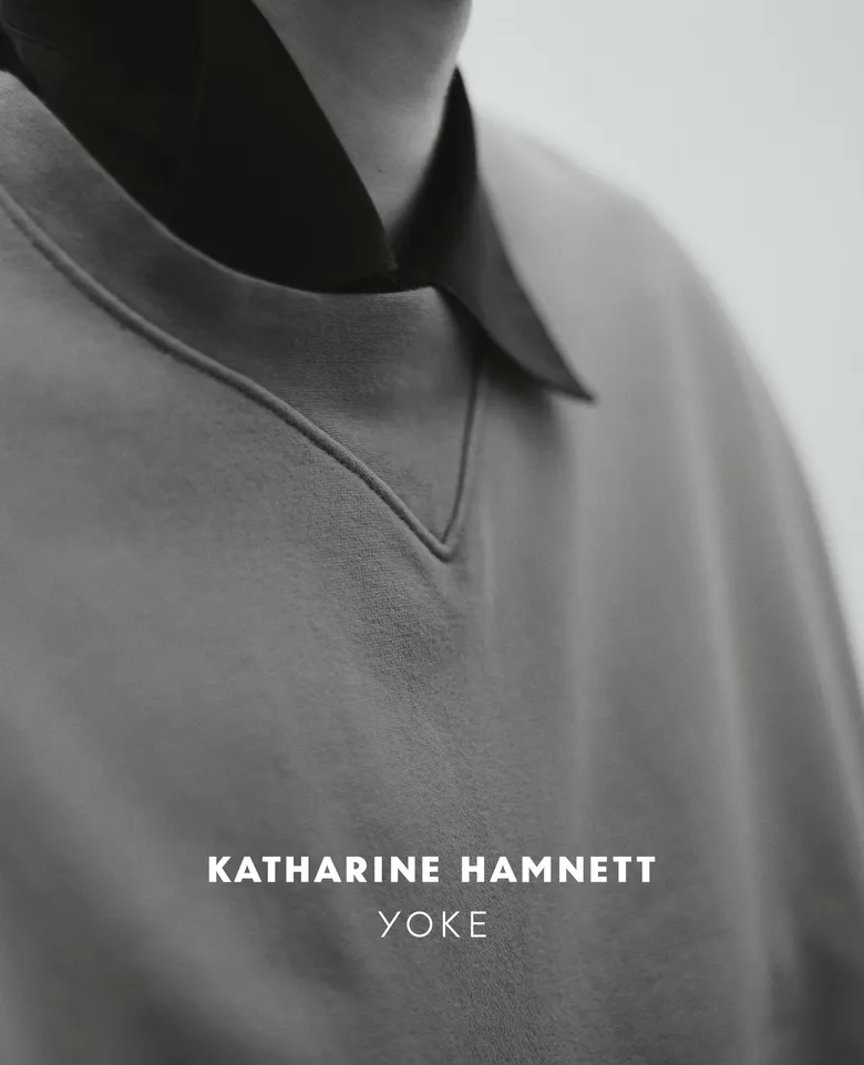YOKE、KATHARINE HAMNETTとの初カプセルコレクションを発表、9