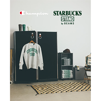 STARBUCKS STAND by BEAMS Champion グレー L STARBUCKS STAND by BEAMS、11/21（金）Champion別注スウェットを発売