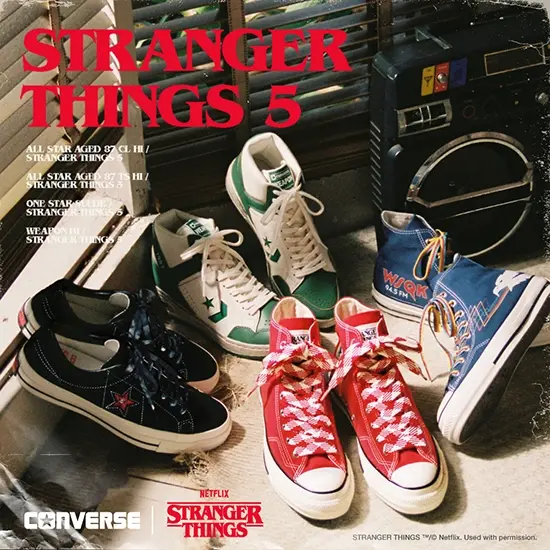 新品未使用★CONVERSE ONE STAR STRANGER THINGS CONVERSE からNetflixシリーズ「ストレンジャー・シングス 未知の世界