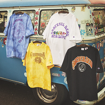 Championが伝説的ロックバンド「Grateful Dead」オフィシャル