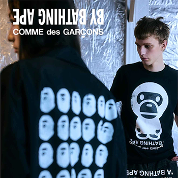 A BATHING APE®とCOMME des GARÇONSのカプセルコレクションが発売