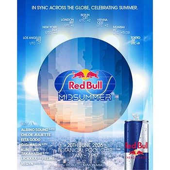Red Bull Midsummer」が6/20（土）開催、千葉・内房のBOTANICAL POOL